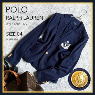 ポロラルフローレン(POLO RALPH LAUREN)の【POLO RALPH LAUREN】ポロ 紺ブレザー エンブレム 金ボタン 4(テーラードジャケット)