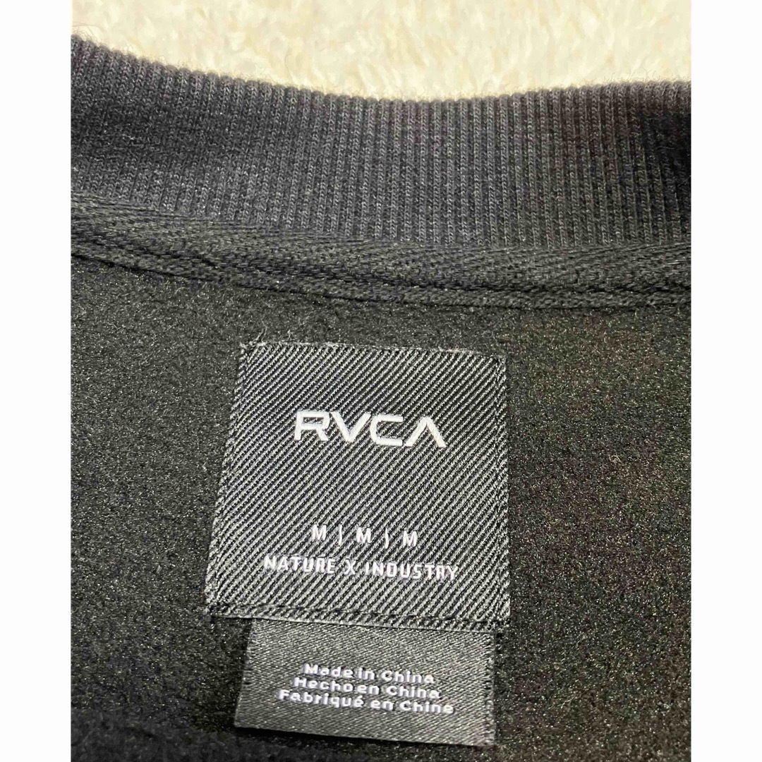RVCA(ルーカ)の【美品】RVCA ルーカ ビッグシルエット スウェット 撥水トレーナー 黒 M メンズのトップス(スウェット)の商品写真
