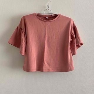 ユニクロ(UNIQLO)のUNIQLO girls フレアスリーブT(5分袖)(Tシャツ/カットソー)