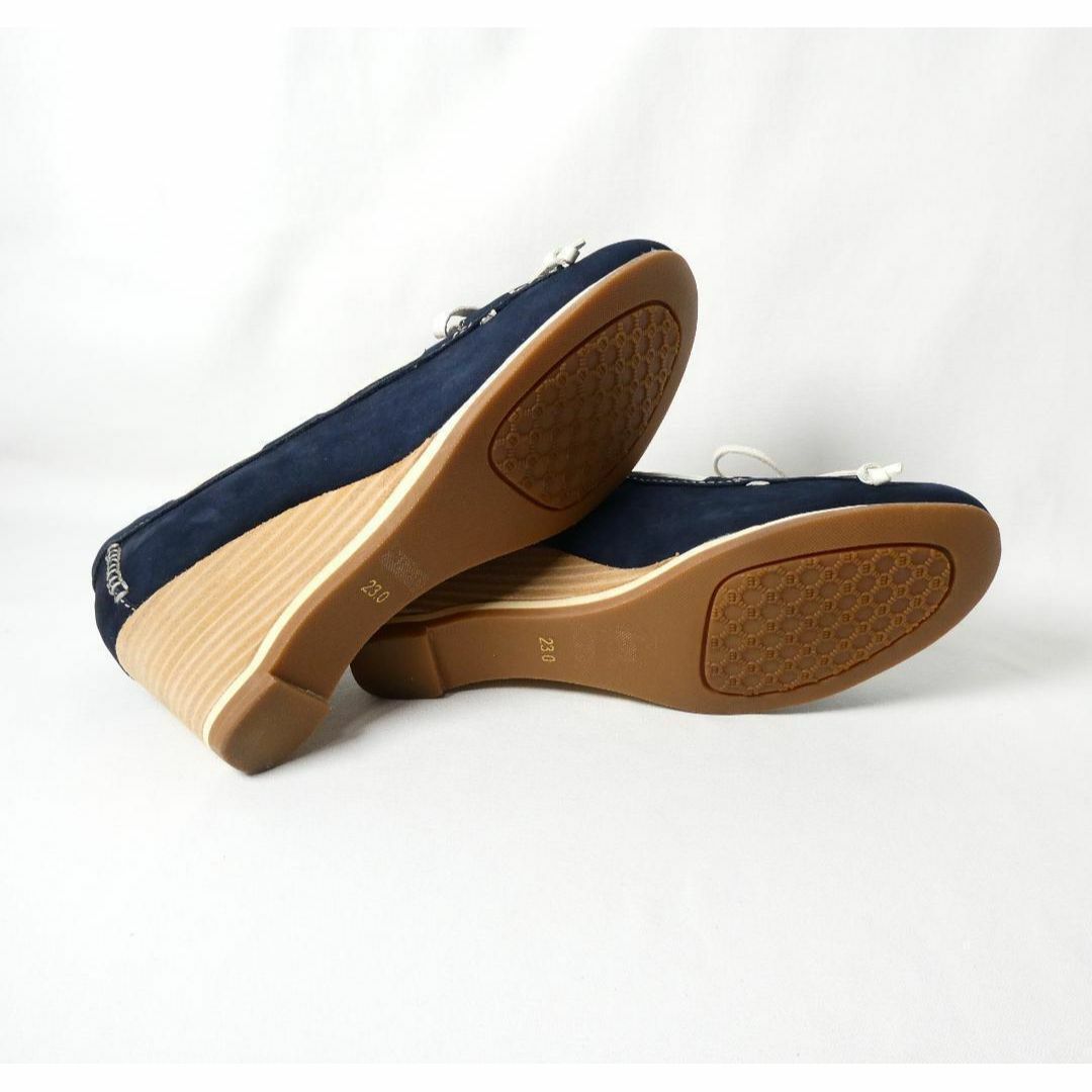 新品 未使用品 MANU マニュ ラウンドトゥ ウエッジソール パンプス 23 レディースの靴/シューズ(ハイヒール/パンプス)の商品写真