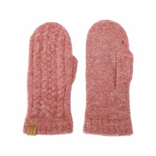 【色: ピンク】[GlovesDEPO] レディース 手袋 ミトン カシミア調 (その他)