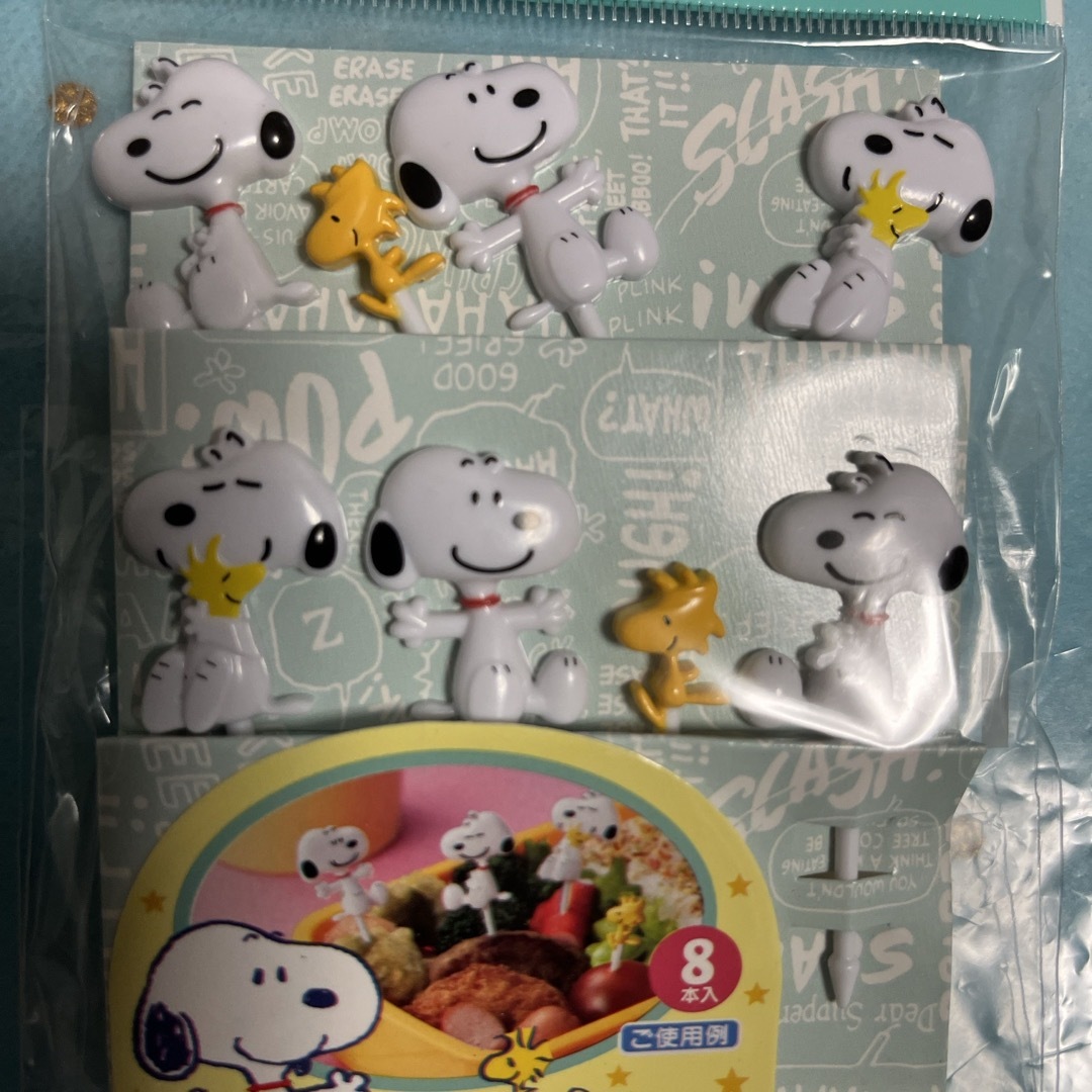 SNOOPY(スヌーピー)のスヌーピーニコニコピック 8本 インテリア/住まい/日用品のキッチン/食器(その他)の商品写真