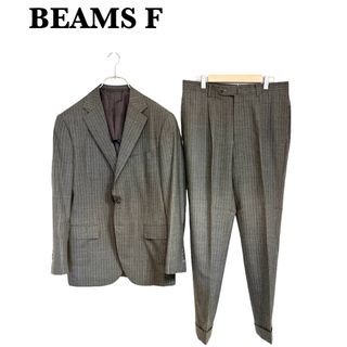 ビームスエフ(BEAMS F)の美品❗️BEAMS F ビームス ウールシングルスーツ グレーストライプ 日本製(セットアップ)