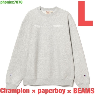 チャンピオン(Champion)のChampion × paperboy × BEAMS /クルーネックスウェット(スウェット)