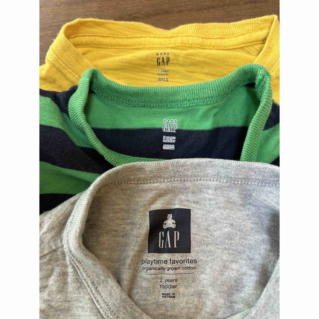babyGAP(ベビーギャップ)のベビーギャップ　長袖Tシャツ　3枚セット キッズ/ベビー/マタニティのベビー服(~85cm)(Ｔシャツ)の商品写真