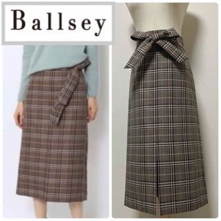 ボールジィ(Ballsey)のボールジィ　チェック柄フロントスリットスカート(ロングスカート)