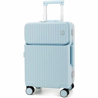 Roam.Cove スーツケース 機内持込 水色 キャリーバッグ 約3-5泊用(旅行用品)