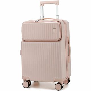 Roam.Cove スーツケース 機内持込 ピンク色 キャリーバッグ 3-5泊用(旅行用品)