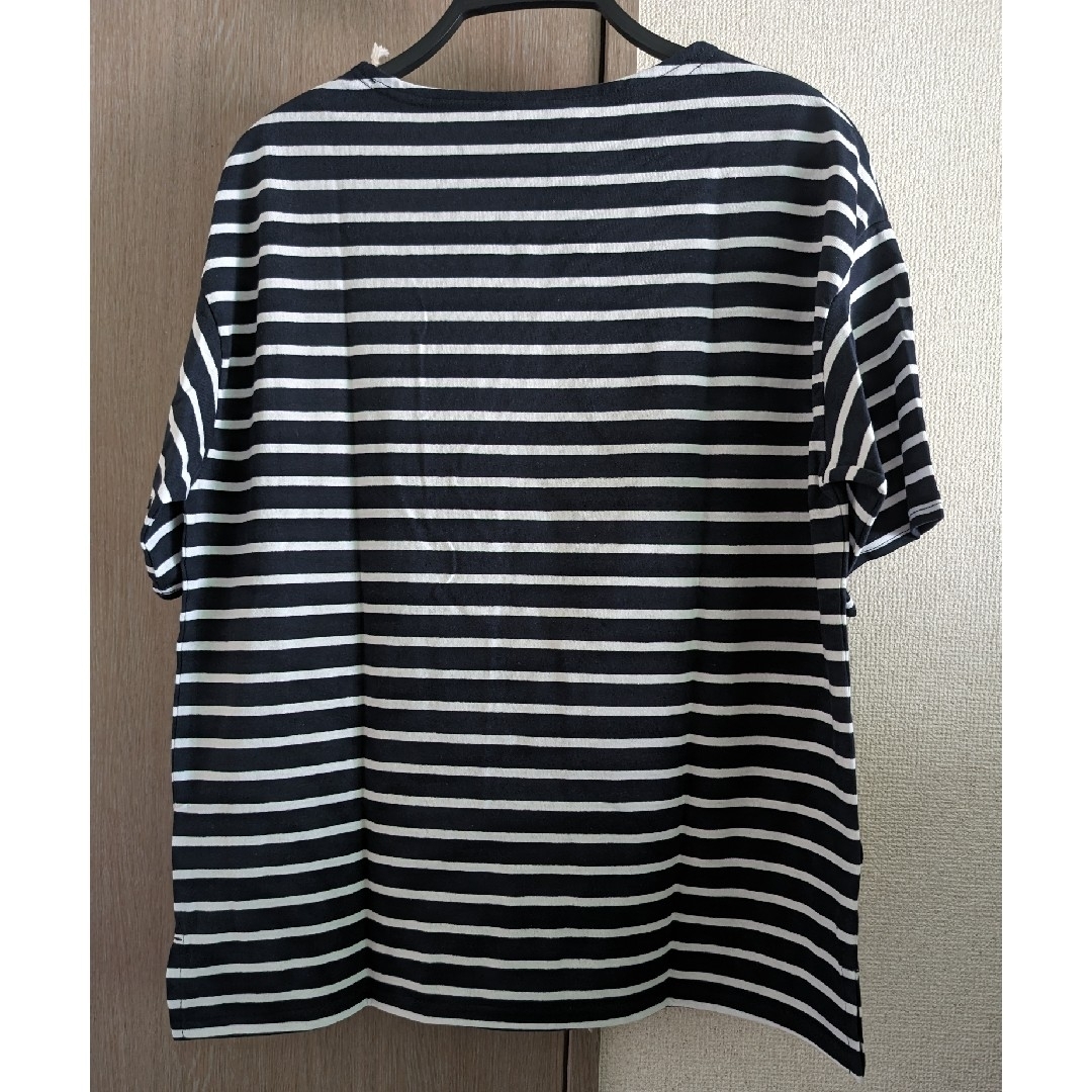 ボーダーTシャツ　ブラック×ホワイト レディースのトップス(Tシャツ(半袖/袖なし))の商品写真
