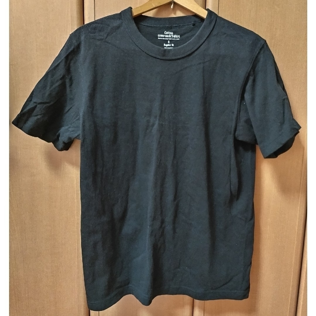 GU(ジーユー)のGU　Tシャツ　黒　二枚セット メンズのトップス(Tシャツ/カットソー(半袖/袖なし))の商品写真