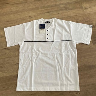 MIZUNO - 【新品タグ付き】 ミズノ　ヘンリーネックTシャツ　ホワイト　Ｍサイズ