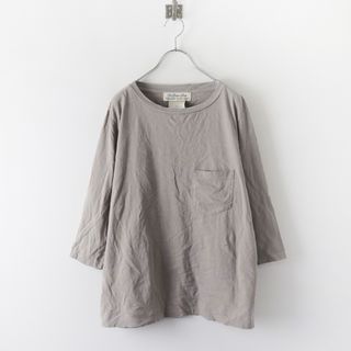 レミレリーフ(REMI RELIEF)のレミレリーフ REMI RELIEF コットン ダメージ加工 ロングTシャツ /グレー系 トップス 長袖  カットソー ヴィンテージ風 【2400013804608】(Tシャツ(長袖/七分))