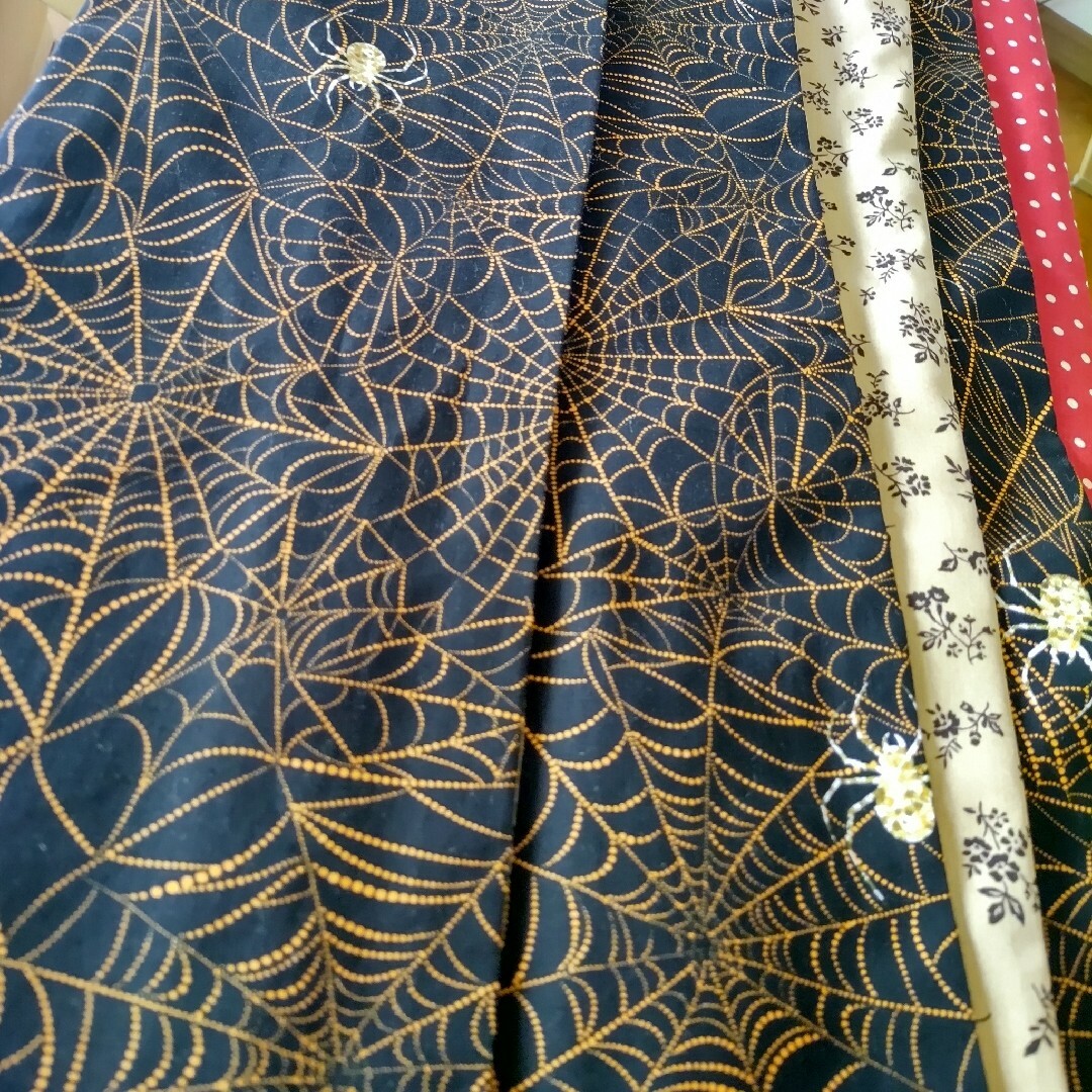 大人の兵児帯半幅帯ハンドメイド澪蜘蛛の糸スパイダー レディースの水着/浴衣(帯)の商品写真