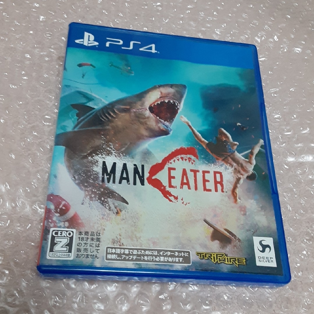 PlayStation4(プレイステーション4)のps4　Maneater　マンイーター エンタメ/ホビーのゲームソフト/ゲーム機本体(家庭用ゲームソフト)の商品写真