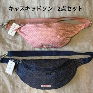 Cath Kidston - キャスキッドソン  ボディバッグ　2点セット　ネイビー　ピンク　フラワー