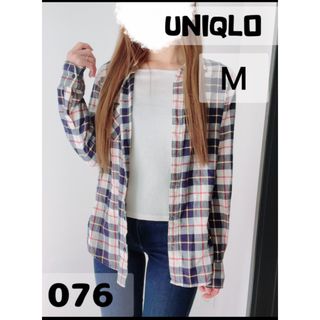 ユニクロ(UNIQLO)の【 UNIQLO 】ユニクロ チェックシャツ M 綿 100%(シャツ/ブラウス(長袖/七分))