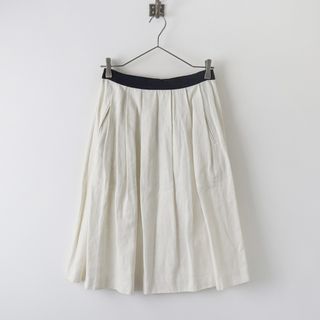 マーガレットハウエル MARGARET HOWELL COTTON LINEN TWILL コットン リネン ツイル スカート 1/ホワイト 【2400013806596】