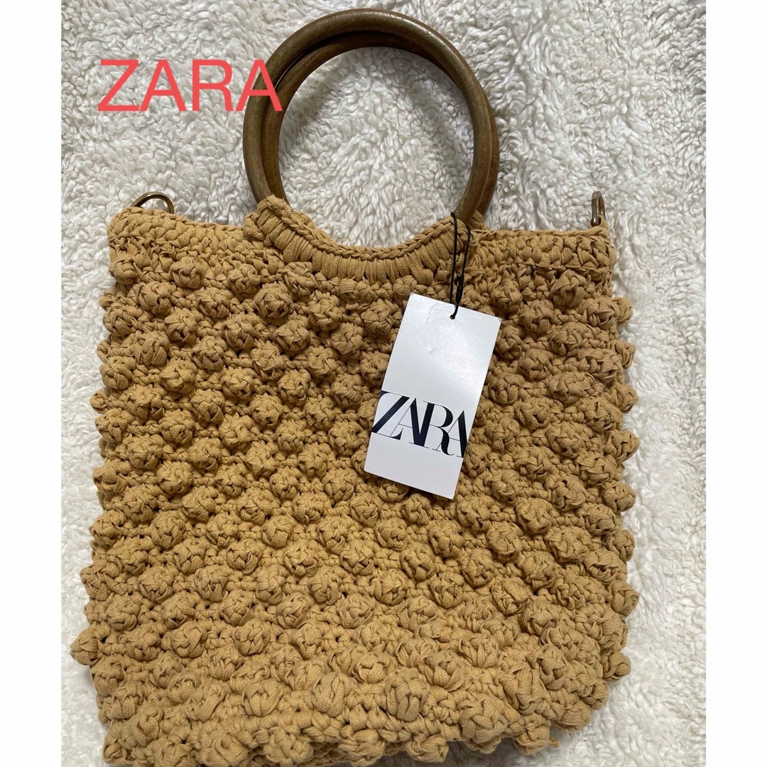 ZARA(ザラ)のZARA ザラ　クロシェット　バゲット　バッグ　新品未使用 レディースのバッグ(トートバッグ)の商品写真