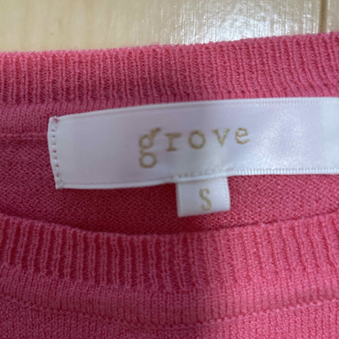 grove(グローブ)の【grove】大人気!長く着れるgroveの毛玉軽減ニット レディースのトップス(ニット/セーター)の商品写真