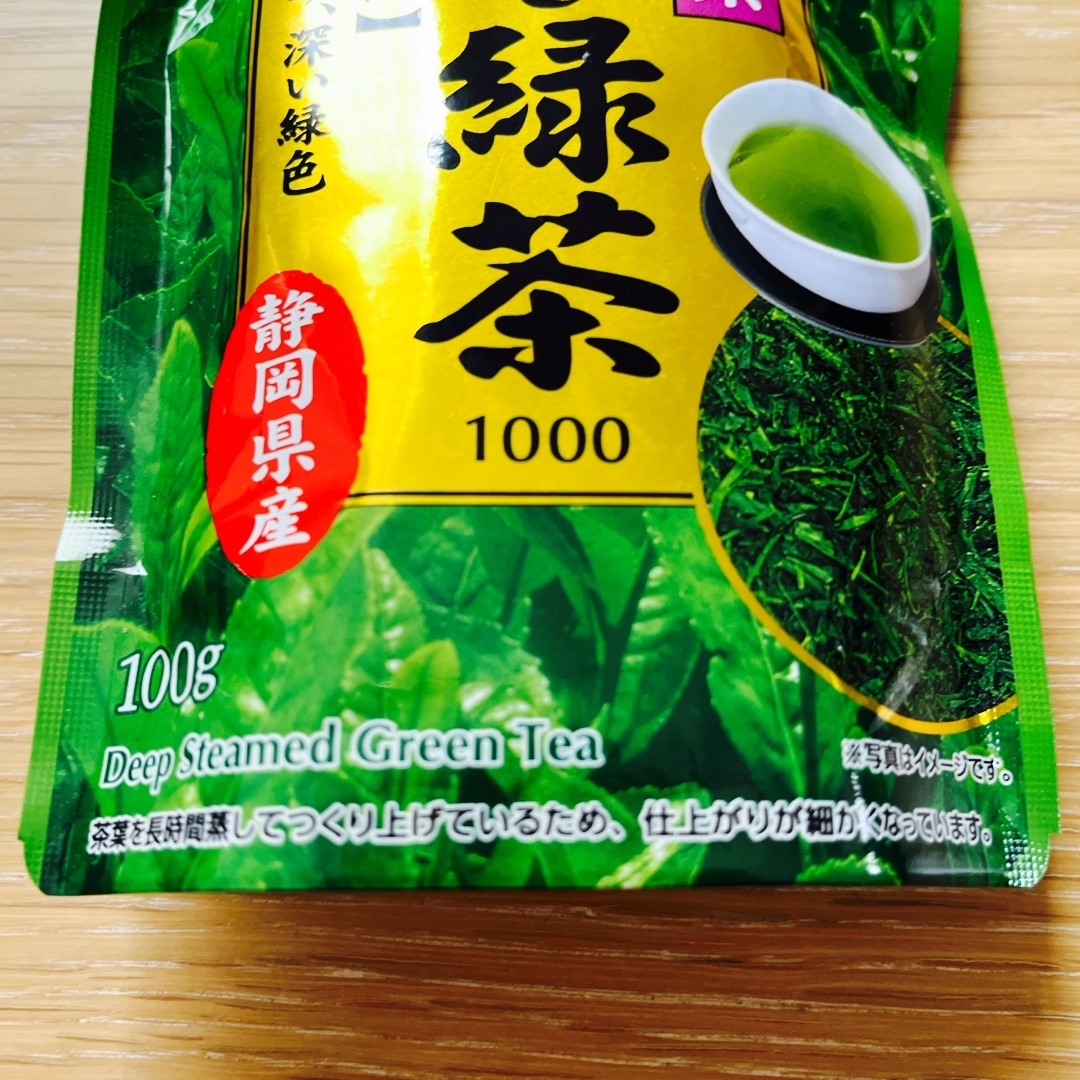 伊藤園(イトウエン)の伊藤園 味の太鼓判 特上蒸し緑茶1000(100g) 食品/飲料/酒の飲料(茶)の商品写真