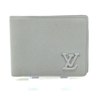 ルイヴィトン(LOUIS VUITTON)のLOUIS VUITTON(ルイヴィトン) 札入れ LVアエログラム ポルトフォイユミュルティプル M81026 グレー アエログラム･レザー（皮革の種類：牛革）(財布)