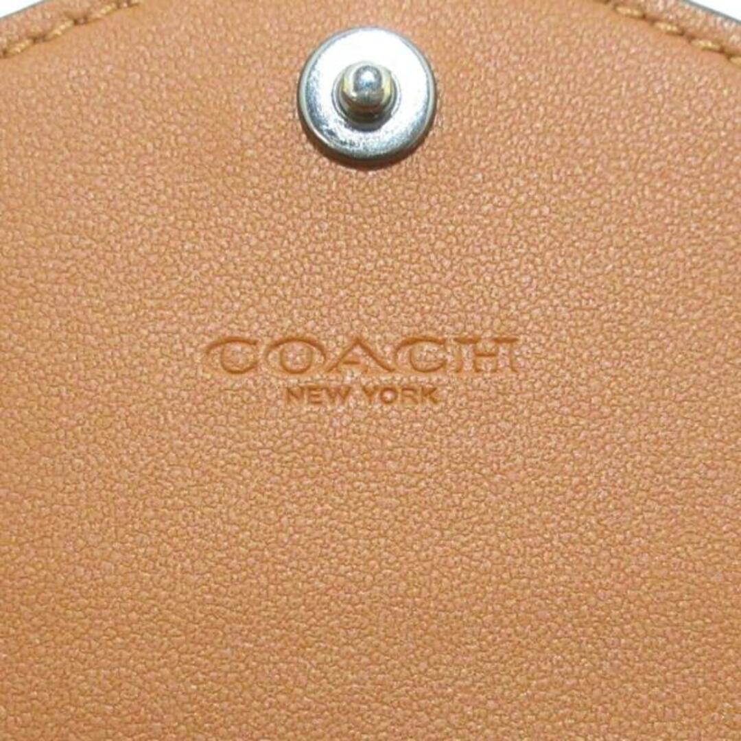 COACH(コーチ)のCOACH(コーチ) 3つ折り財布美品  - C2619 イエロー×ライトブラウン レザー レディースのファッション小物(財布)の商品写真