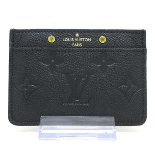 ルイヴィトン(LOUIS VUITTON)のLOUIS VUITTON(ルイヴィトン) カードケース モノグラム・アンプラント美品  ポルトカルトサーンプル M69171 ノワール モノグラム・アンプラントレザー（皮革の種類：牛革）(名刺入れ/定期入れ)