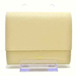 セリーヌ(celine)のCELINE(セリーヌ) 3つ折り財布美品  スモール トリフォールドウォレット ベージュ レザー(財布)