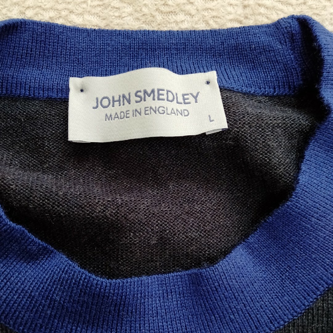 JOHN SMEDLEY(ジョンスメドレー)のJOHN SMEDLEY バイカラーニット メンズのトップス(ニット/セーター)の商品写真