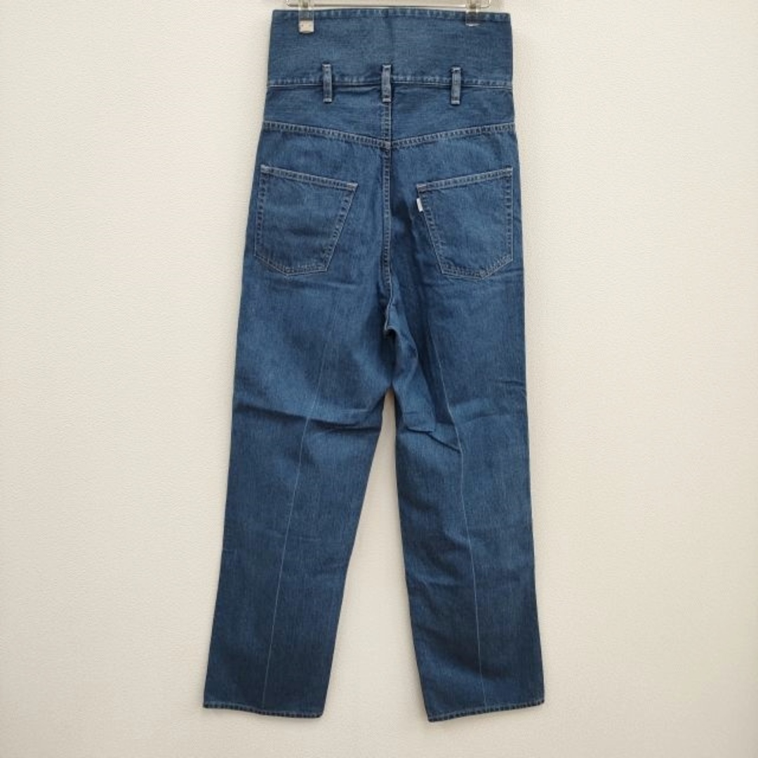 Graphpaper(グラフペーパー)のGraphpaper 新品 Turnover Waisted Denim Pants GL183-40015B 定価30800円 デニムパンツ ブルー レディース グラフペーパー【中古】4-0325G♪ レディースのパンツ(デニム/ジーンズ)の商品写真