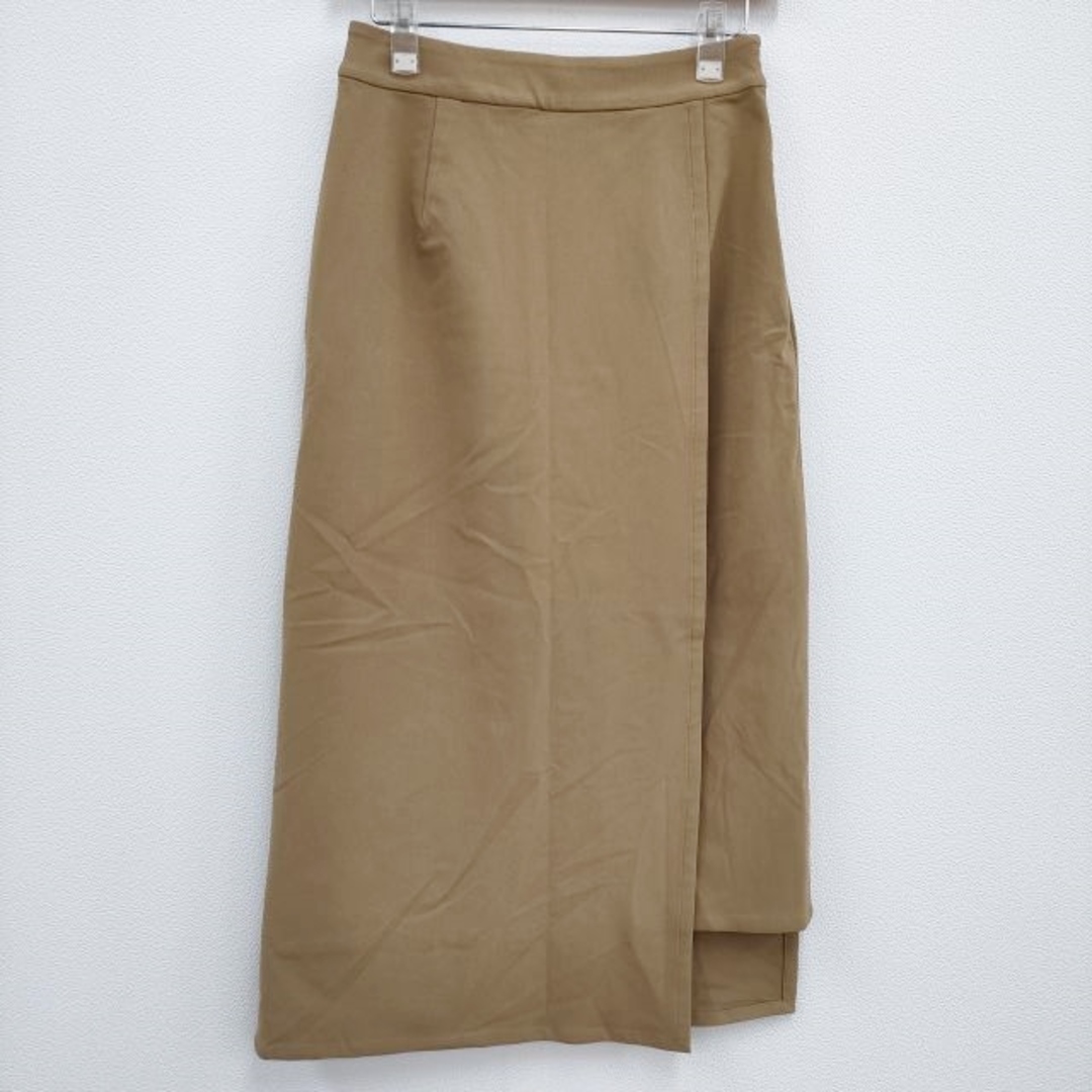 Graphpaper(グラフペーパー)のGraphpaper 新品 Meryl Nylon Wrap Skirt GL201-40107B 定価24200円 ラップロングスカート ベージュ レディース グラフペーパー【中古】4-0325M♪ レディースのスカート(ロングスカート)の商品写真