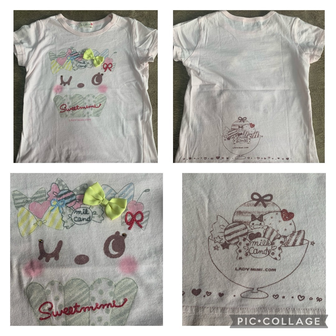 mezzo piano(メゾピアノ)のTシャツ　7枚まとめ売り　100  110 キッズ/ベビー/マタニティのキッズ服女の子用(90cm~)(Tシャツ/カットソー)の商品写真