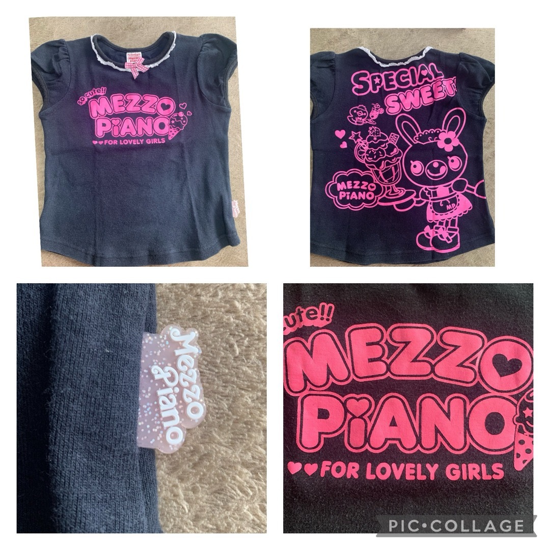 mezzo piano(メゾピアノ)のTシャツ　7枚まとめ売り　100  110 キッズ/ベビー/マタニティのキッズ服女の子用(90cm~)(Tシャツ/カットソー)の商品写真