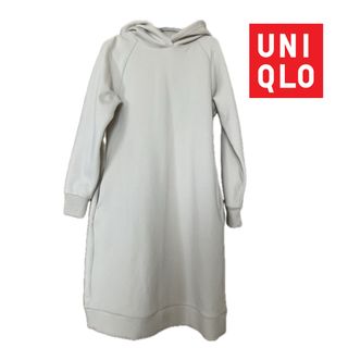 ユニクロ(UNIQLO)のユニクロ　ダンボールパーカーワンピース(ひざ丈ワンピース)