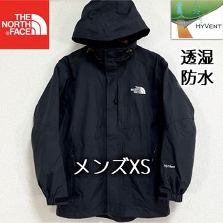 ザノースフェイス(THE NORTH FACE)の美品人気 ノースフェイス マウンテンパーカー メンズXS  ブラック 透湿防水(マウンテンパーカー)