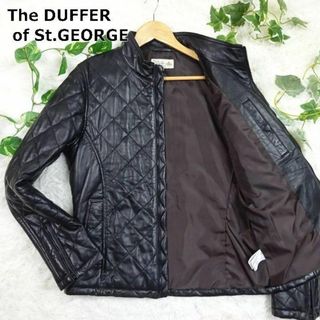 The DUFFER of ST.GEORGE - ザダファーオブセントジョージ　ラムレザー　キルティング　シングルライダース　M