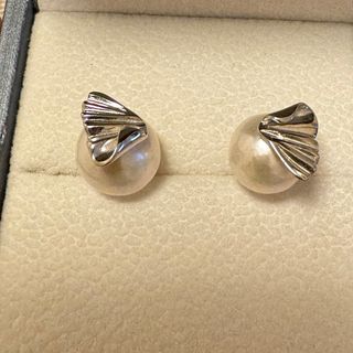 淡水本真珠 デザイン　ピアス(ピアス)