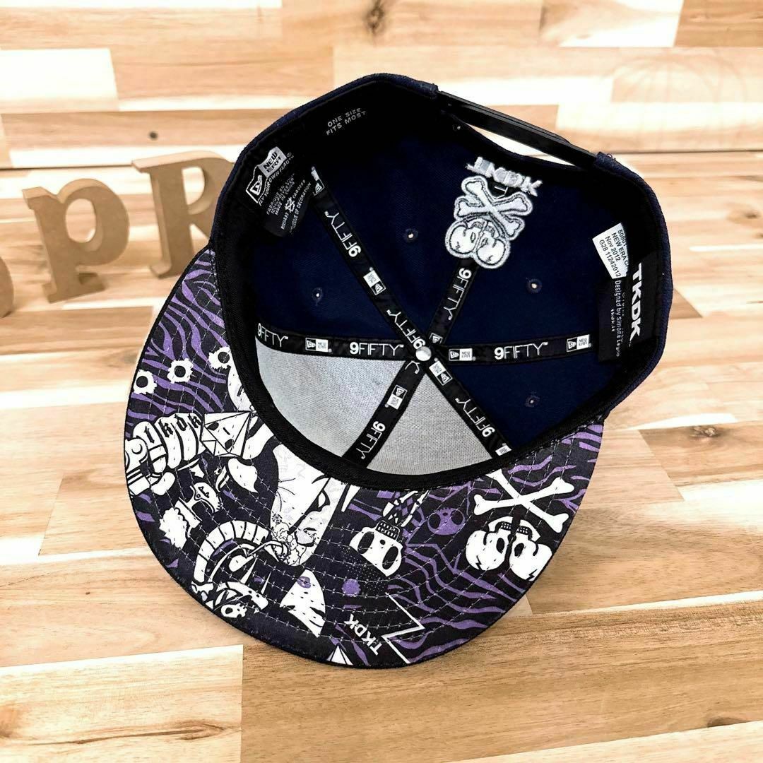 NEW ERA(ニューエラー)の超激レア【ニューエラ×トキドキ】限定コラボ スカル ガール キャップ 紫×黒 メンズの帽子(キャップ)の商品写真