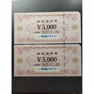 早稲田アカデミ－ 株主優待券１万円分 有効期限2024年11月30日(その他)