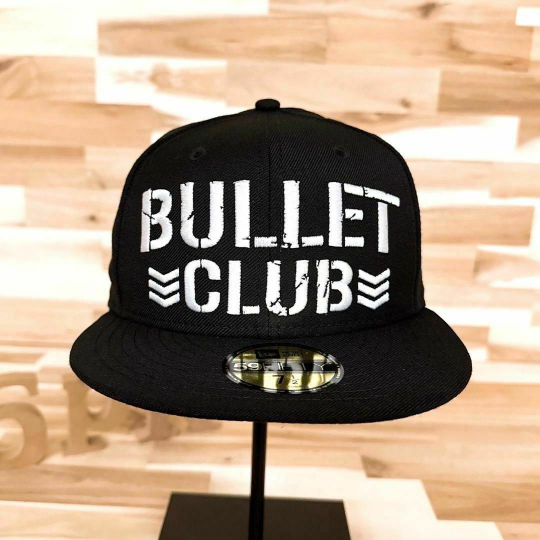 NEW ERA(ニューエラー)のレア【ニューエラ×バレットクラブ】限定コラボ キャップ 新日本プロレス 黒×白 メンズの帽子(キャップ)の商品写真