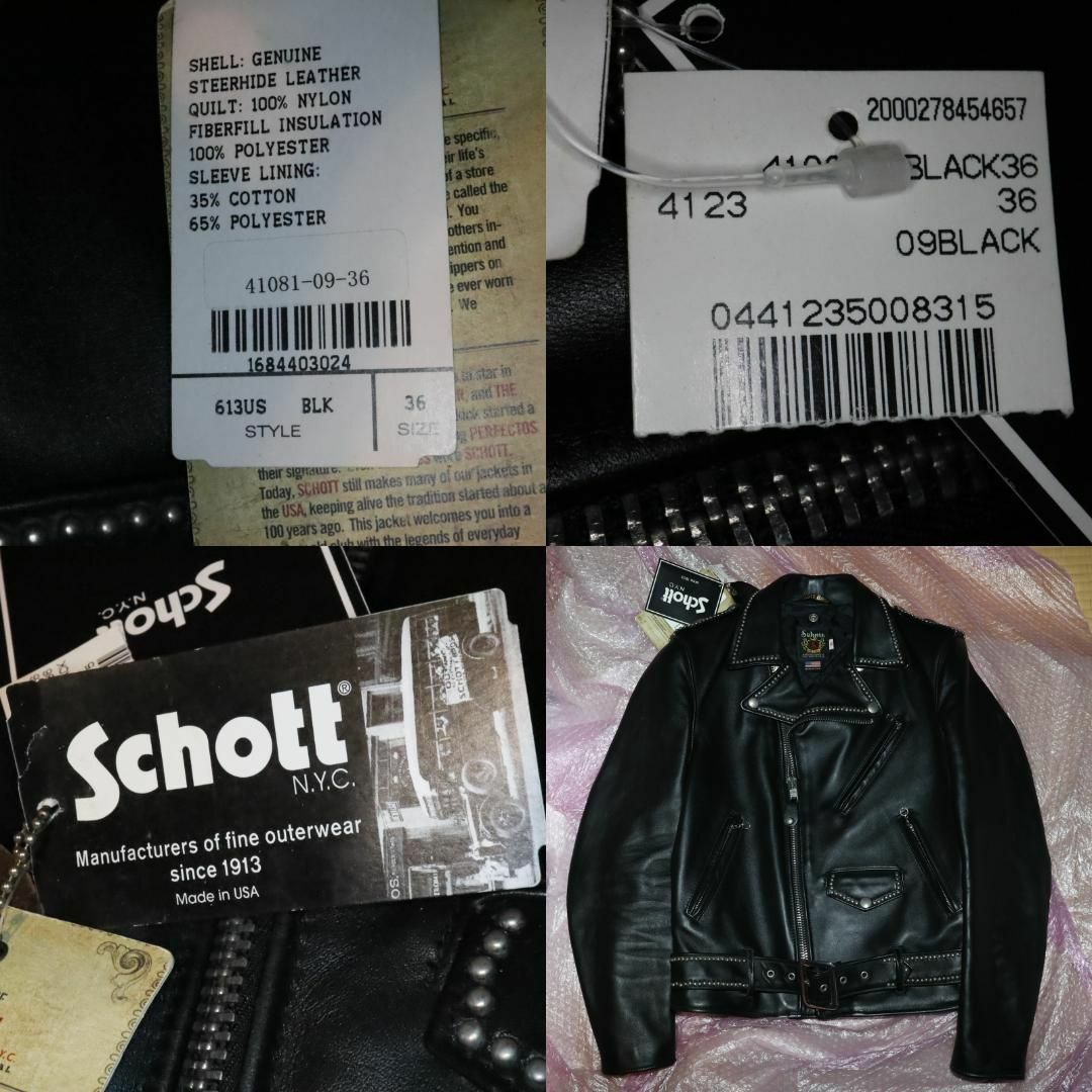 schott - HTC SCHOTTワンスターレザーライダースジャケット36 schott - HTC SCHOTTワンスターレザーライダースジャケット36