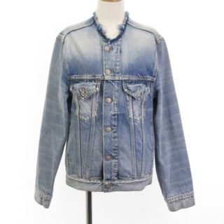 Maison Martin Margiela - メゾンマルジェラ 4 14 22SS 美品 ノーカラー デニムジャケット 40