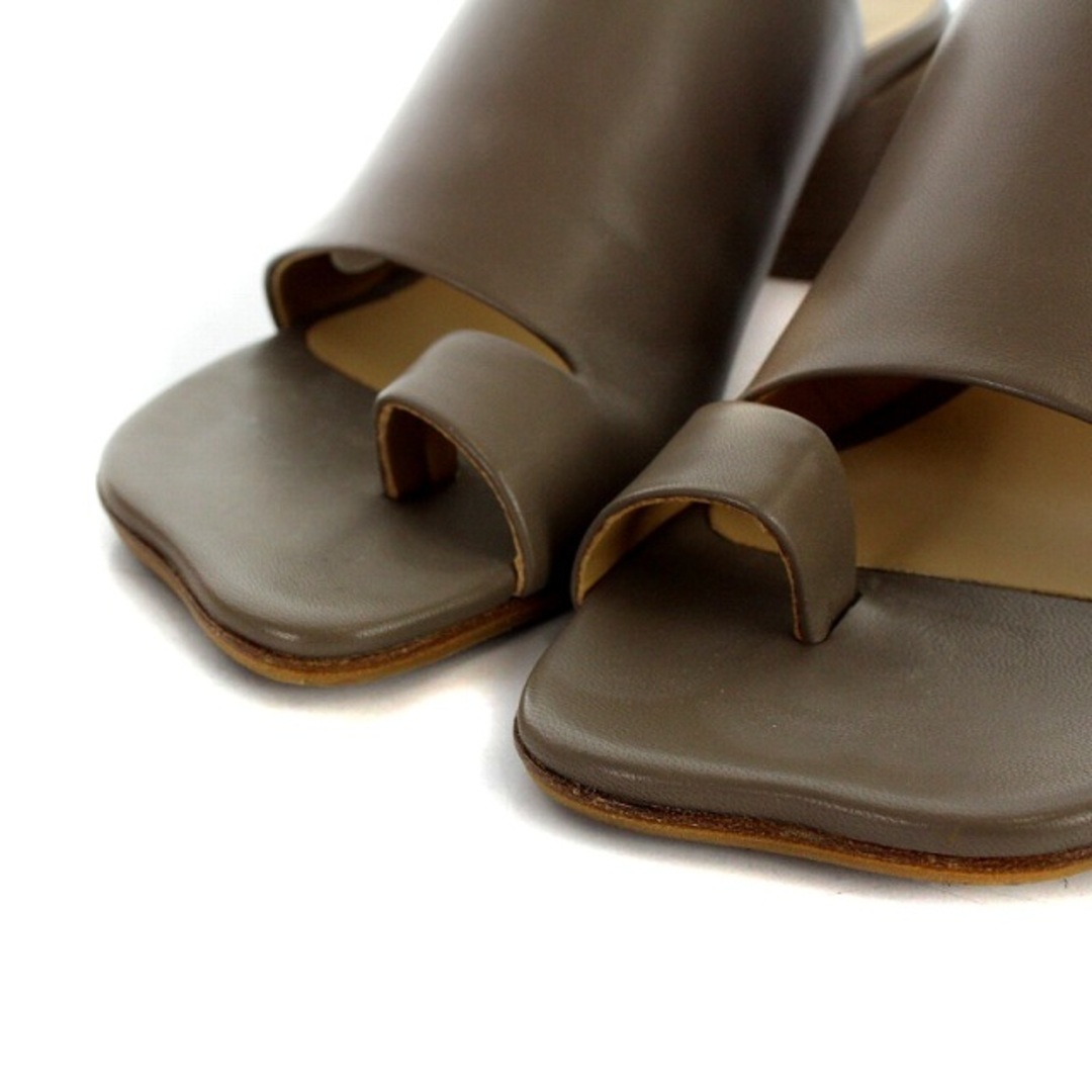 MM6(エムエムシックス)のエムエムシックス メゾンマルジェラ ミュール サンダル レザー 37 23cm レディースの靴/シューズ(サンダル)の商品写真