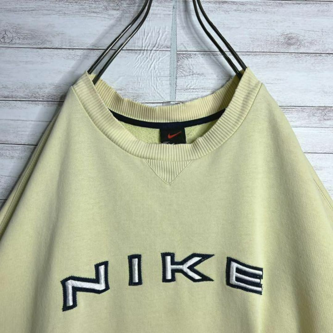 NIKE(ナイキ)の【入手困難!!】ナイキ ✈︎刺繍ロゴ アーチロゴ ゆるだぼ 裏起毛 トレーナー メンズのトップス(スウェット)の商品写真