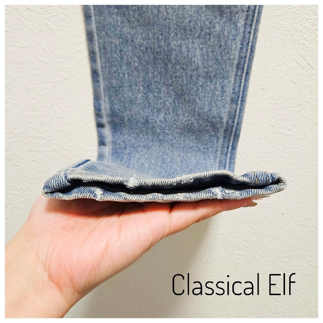 Classical Elf.(クラシカルエルフ)の美品　Classical Elf　スキニーデニム　M　青　タグ　未使用　伸縮性 レディースのパンツ(デニム/ジーンズ)の商品写真