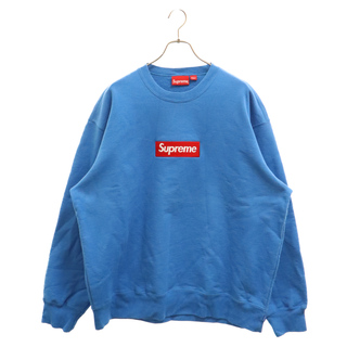 シュプリーム(Supreme)のSUPREME シュプリーム 22AW Box Logo Crewneck Sweatshirt ボックスロゴクルーネックスウェットシャツ ロゴ刺繍スウェットトレーナー ブルー(スウェット)
