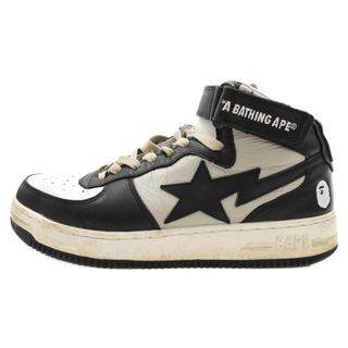 アベイシングエイプ(A BATHING APE)のA BATHING APE アベイシングエイプ APE STA MI ローカットスニーカー ブラック/ホワイト US10/28cm 0ZX SH W291015 I(スニーカー)