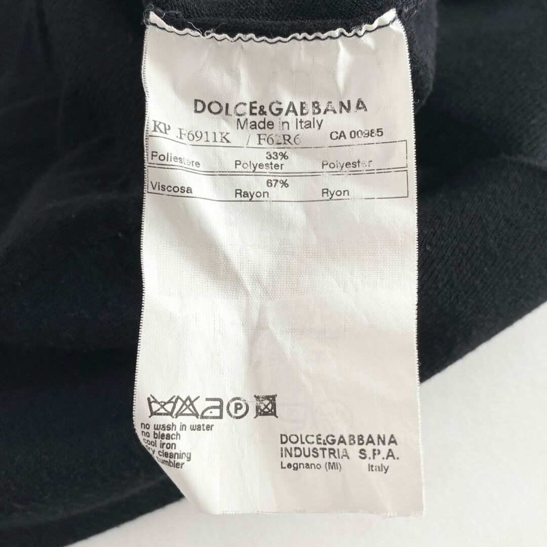 DOLCE&GABBANA(ドルチェアンドガッバーナ)の6d7 DOLCE&GABBANA ドルチェアンドガッバーナ イタリア製 Uネック ニットベスト セーター トップス 36 ブラック MADE IN ITALY レディースのトップス(ベスト/ジレ)の商品写真