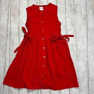 メメネ ワンピース 半袖 ノースリーブ レッド ドレス 赤色 衣装 カジュアル(ワンピース)