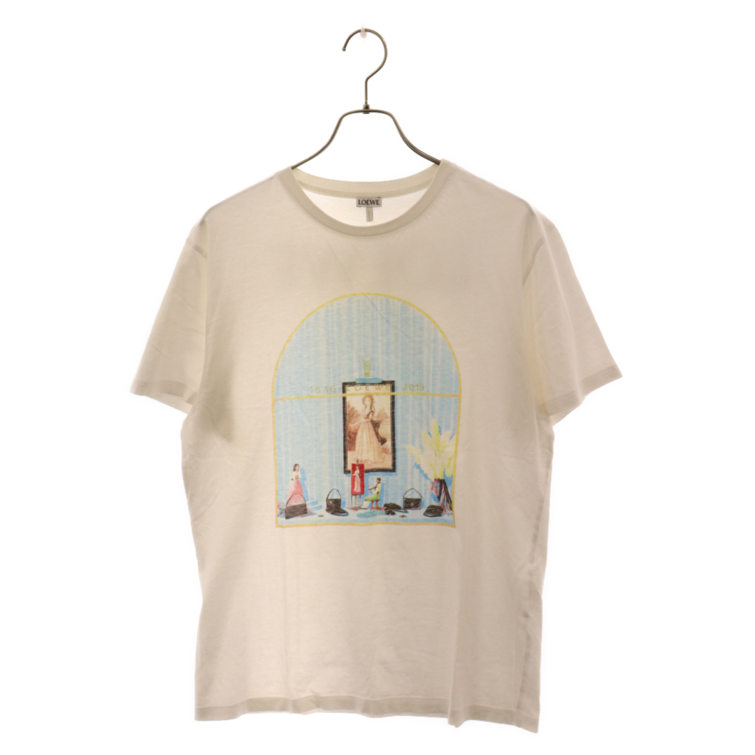 LOEWE(ロエベ)のLOEWE ロエベ 19SS Window T-shirt クルーネック 半袖Tシャツ カットソー ホワイト H6299720SI メンズのトップス(Tシャツ/カットソー(半袖/袖なし))の商品写真